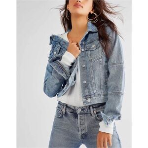 We The Free Rumors Light Blue Denim Jacket *NEW WITH TAGS*